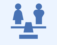 Icon representing bias-free screening