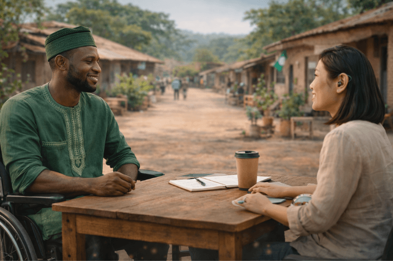 Inclusive team working together