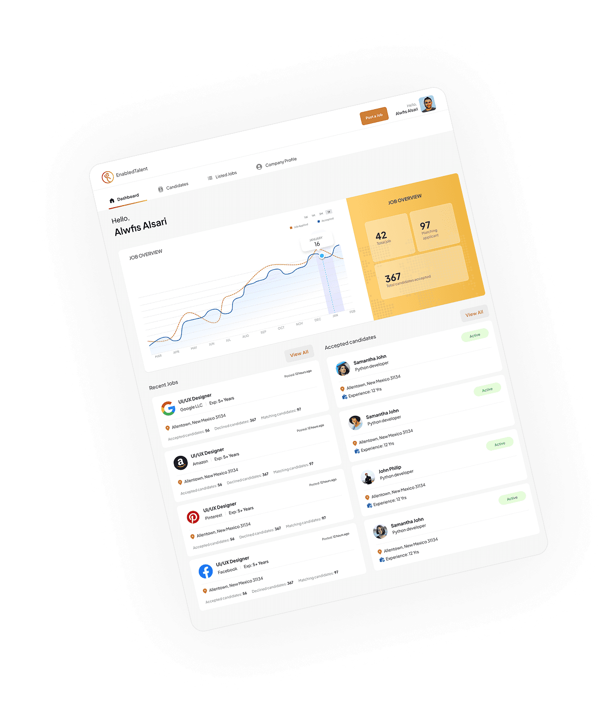 Accessibility dashboard preview