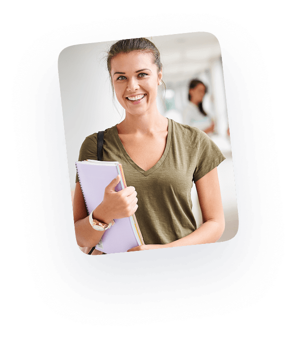 Student smiling